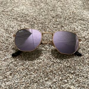 Ray Ban Hexagonal Flat Lenses Sunglasses